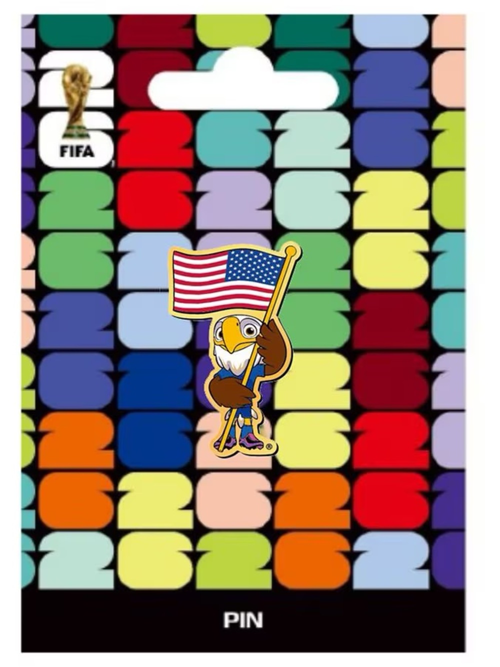 2026 FIFA USA Eagle mascot World Cup Pin